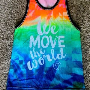 Zumba Fitness Instructor Tie Dye Workout Tank